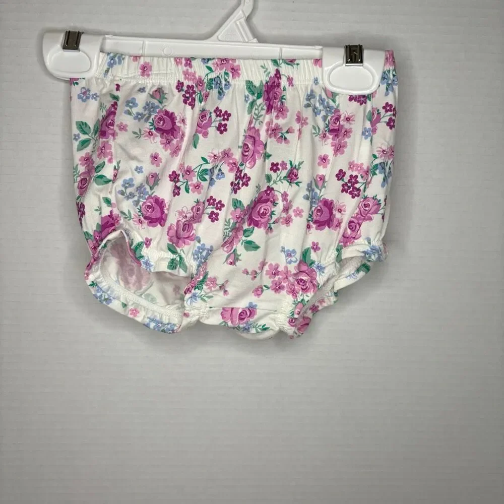Angel Dear Baby Pink Cute Little Roses Ruffle Top and Bloomer Bamboo 18-24M NWT